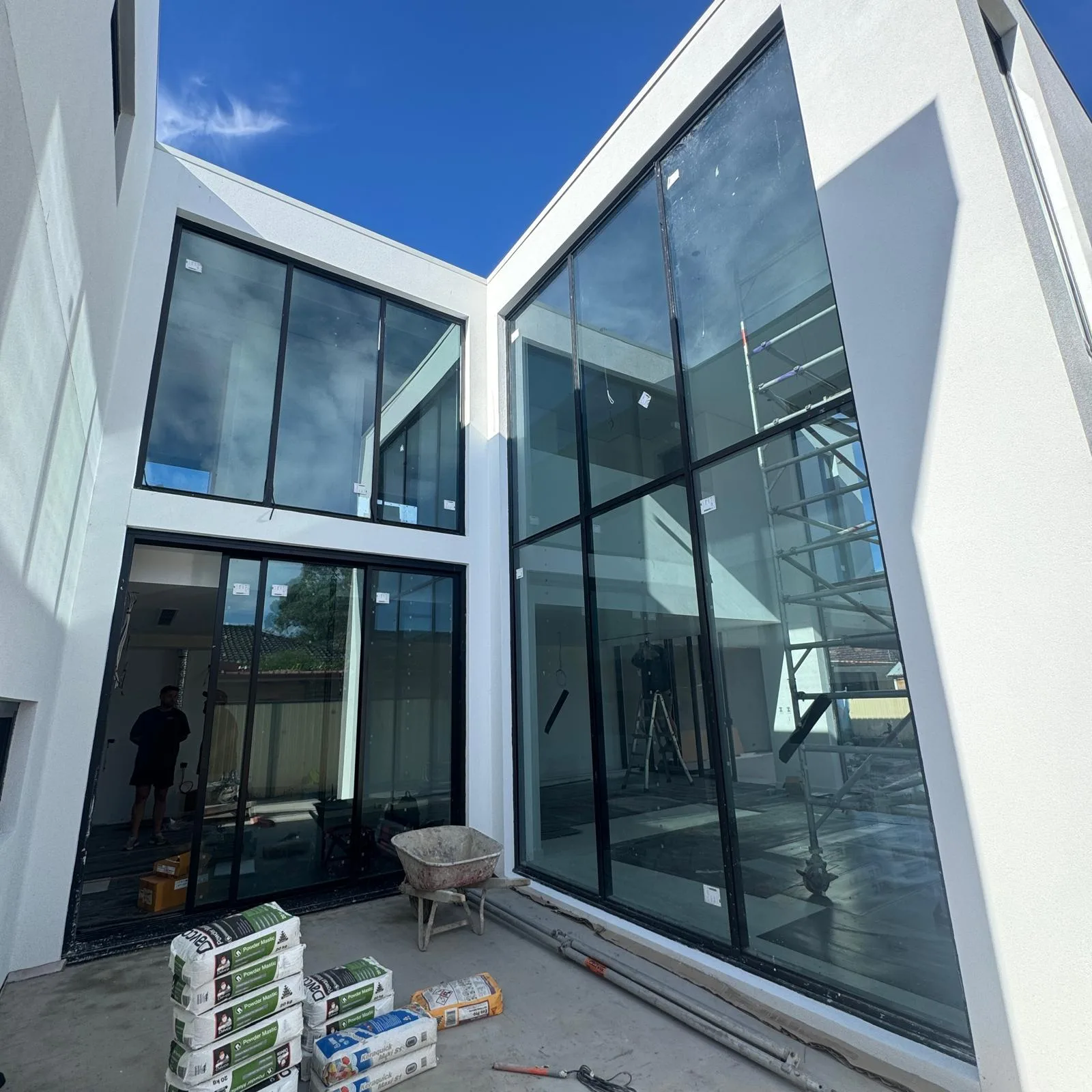 Custom aluminium windows installed in a Sydney home - AGM Windows & Doors