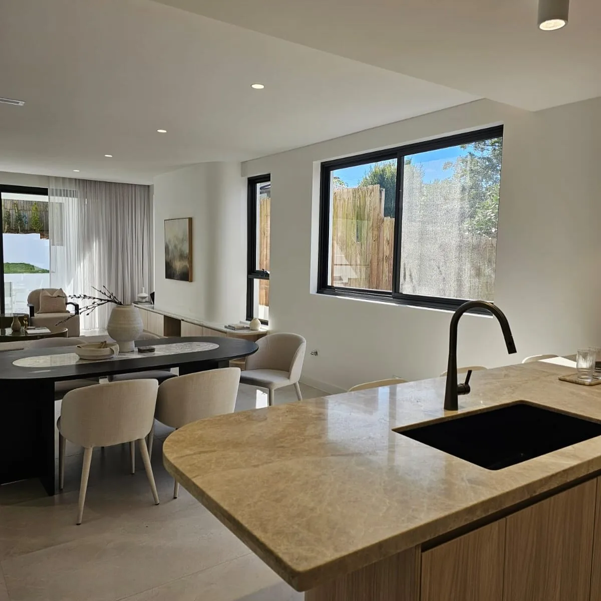 Aluminium kitchen windows in a Leppington new build