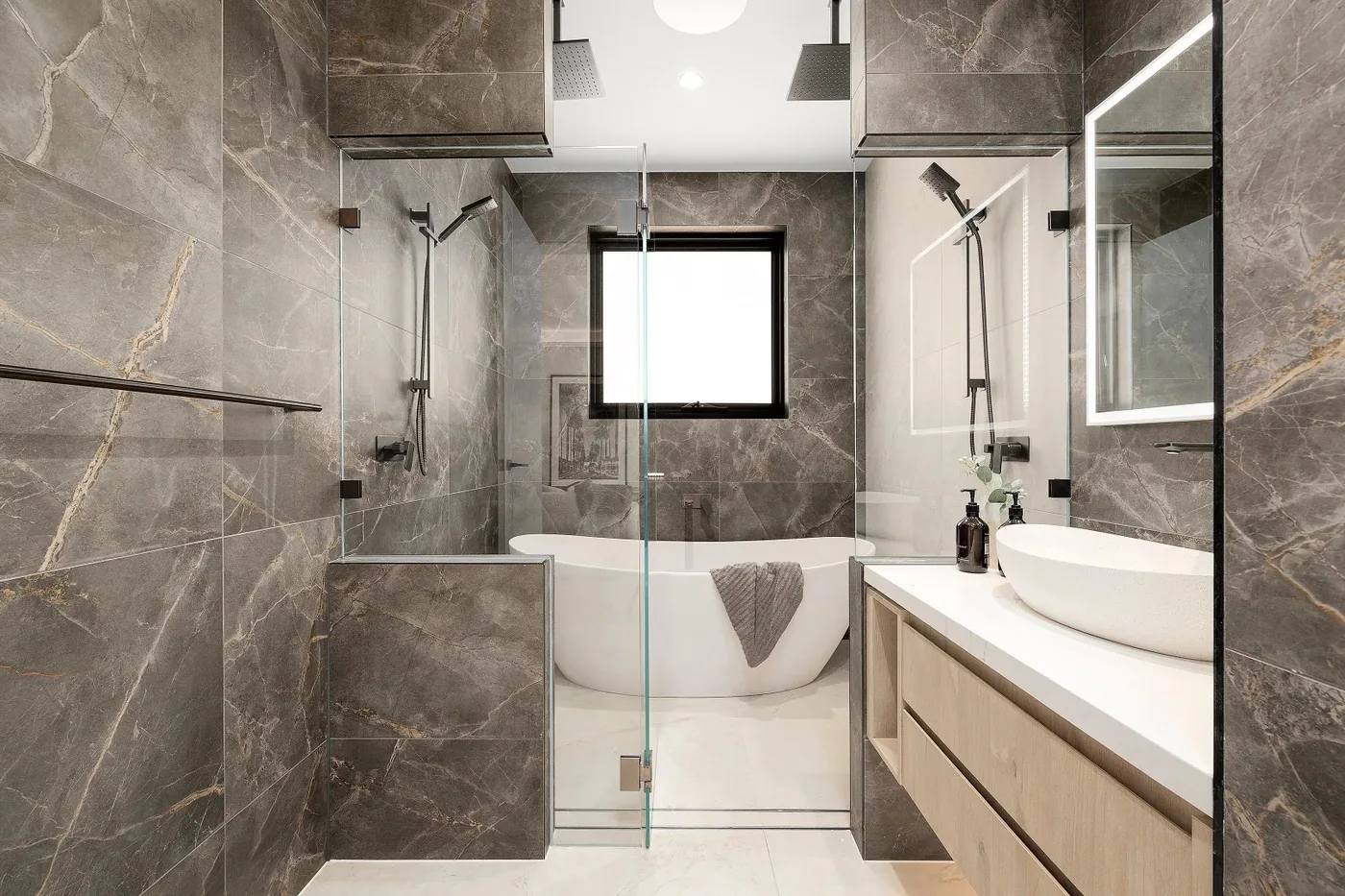 Aluminium bathroom window in a Sydney home